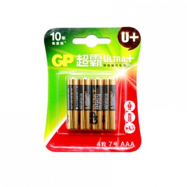 GP超霸电池碱性电池7号4节AA玩具电子门锁电池