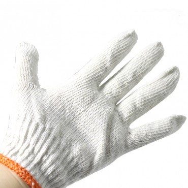 尼龙耐磨高密度劳保手套棉线棉纱手套工作手套 一副装 10副一包