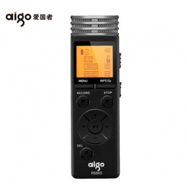 爱国者（aigo） R5503 远距离录音笔 智能降噪 超长录音 8GB 黑色 黑色