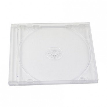 方形透明单片CD DVD光盘盒 80g塑料盒子光盘盒 透明单盒