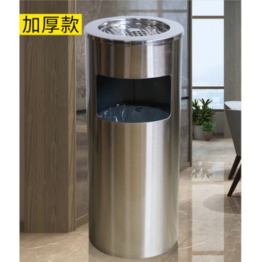 酒店垃圾桶不锈钢大堂立式带烟灰缸电梯口专用烟灰桶商用果皮箱