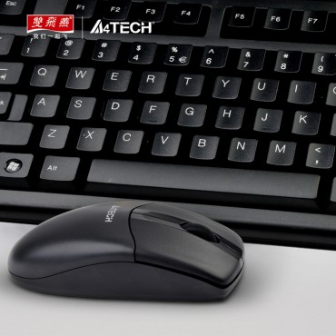 双飞燕3100N无线键盘鼠标键鼠套装游戏办公笔记本电脑套件USB家用