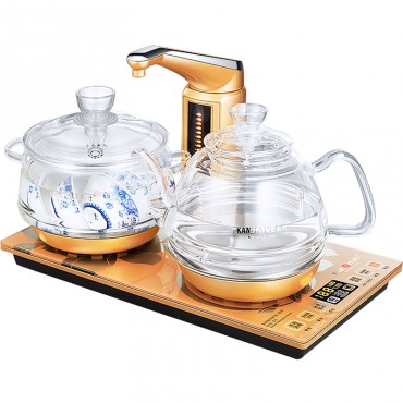金灶G9家用全自动上水玻璃电热水壶净水器专用泡茶烧水壶茶具套装